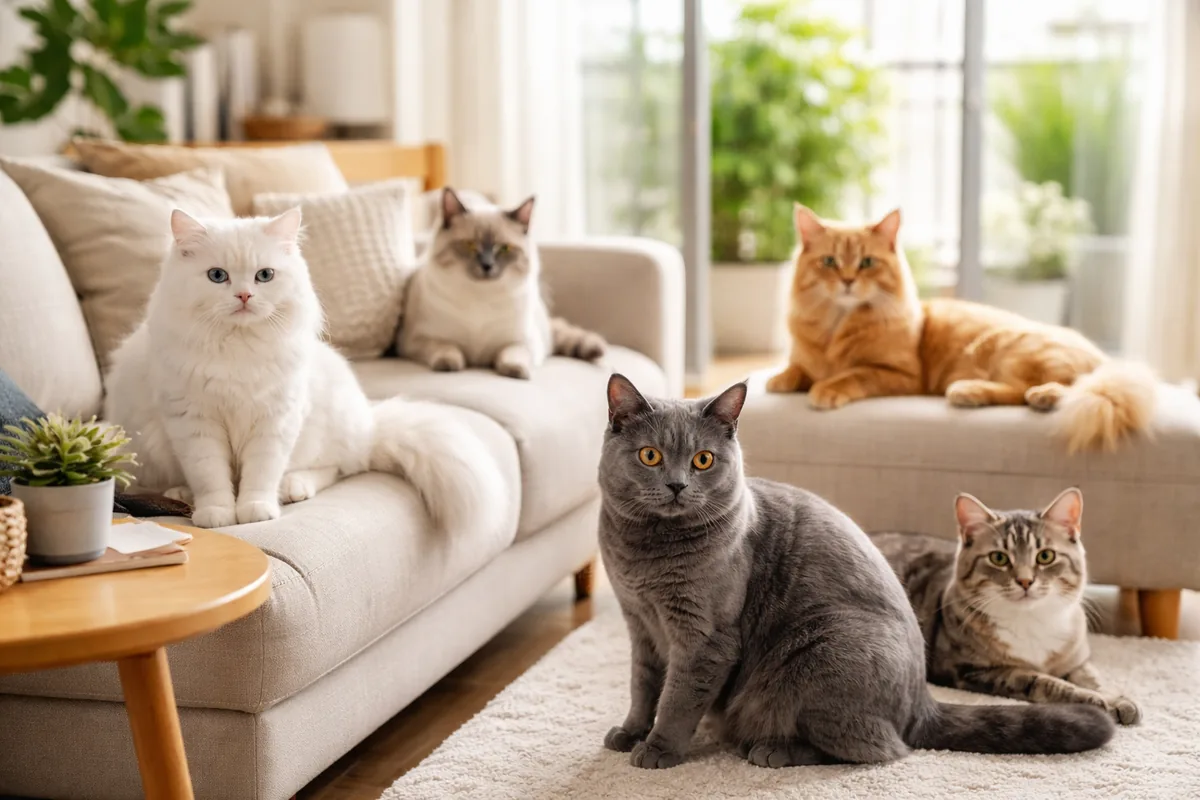 Quelles races de chats sont les plus adaptées à un mode de vie en appartement ?