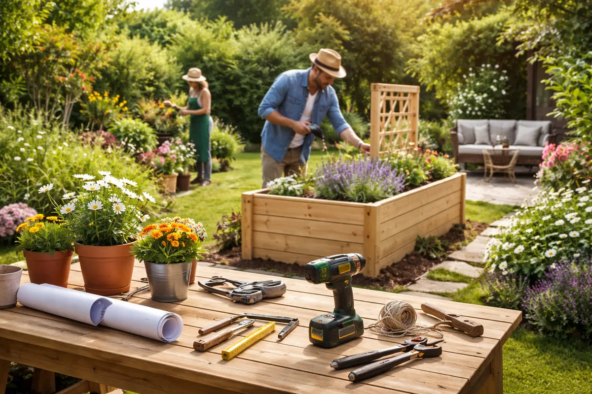 Comment réaliser des projets de bricolage pour améliorer l'esthétique de votre jardin